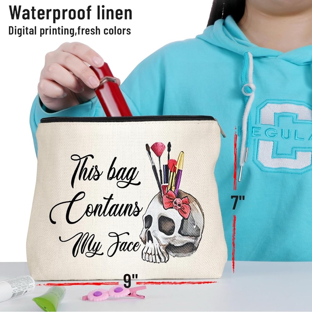 Large Waterproof Makeup Pouch, NWT - Picture 5 of 6